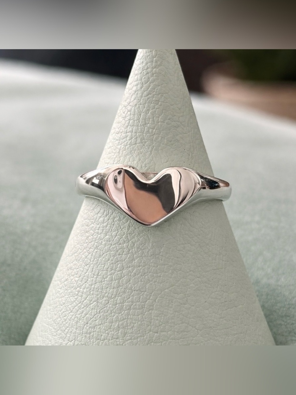 Sterling silver heart ring size 6-9 - Picture 4 of 13